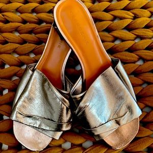 Robert Clergerie Platnium size 39 open back used sandal